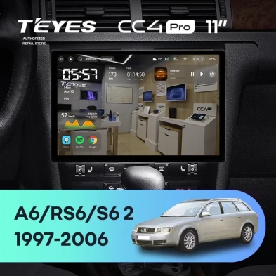 Штатная магнитола Teyes CC4 Pro 12/256 Audi S6 2 (1999-2004) (11")