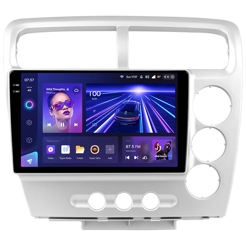 Переходная рамка Honda Civic 7 (2000-2006) F3 Правый руль (9")