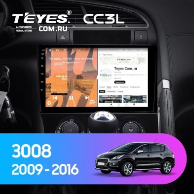 Штатная магнитола Teyes CC3L 4/64 Peugeot 3008 1 (2009-2016) F2