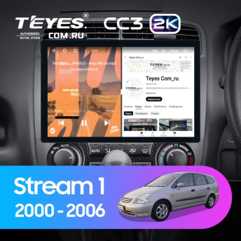 Штатная магнитола Teyes CC3 2K 4/32 Honda Stream 1 (2000-2006) (11&quot;)