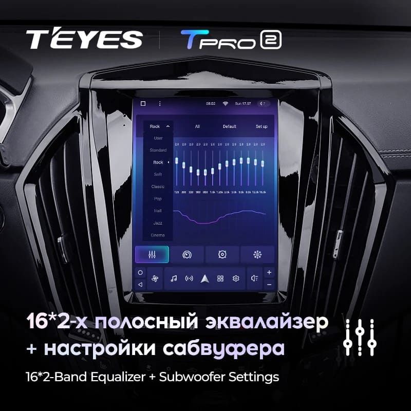 Штатная магнитола Tesla style Teyes TPRO 2 4/64 Cadillac SRX 2 (2009-2012)