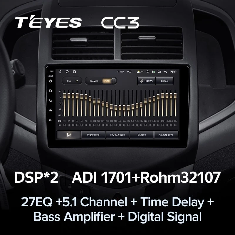 Штатная магнитола Teyes CC3 4/32 Chevrolet Aveo 2 (2011-2015)