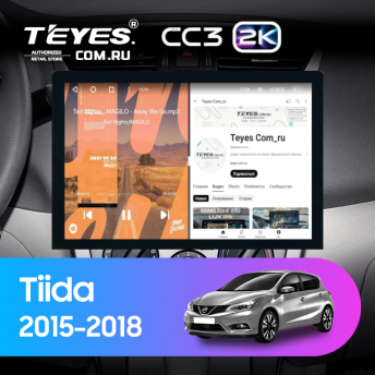 Штатная магнитола Teyes CC3 2K 4/64 Nissan Tiida C13 (2015-2018) (13")