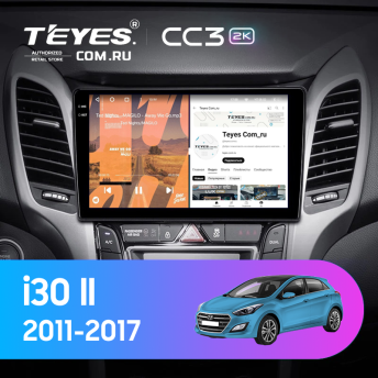 Штатная магнитола Teyes CC3 2K 4/64 Hyundai i30 2 GD (2011-2017) (0din)