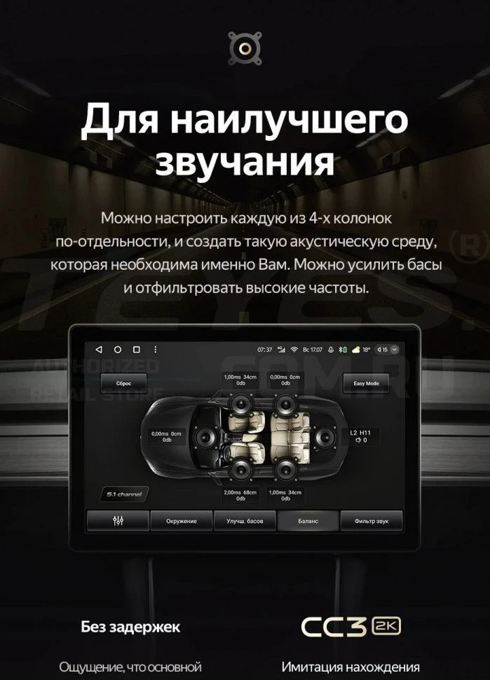 Штатная магнитола Teyes CC3 2K 4/32 Toyota Hiace H300 VI (2019-2022) Тип-A (11")