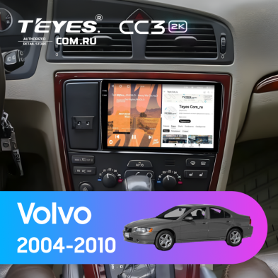 Штатная магнитола Teyes CC3 2K 4/32 Volvo S60 (2004-2010)