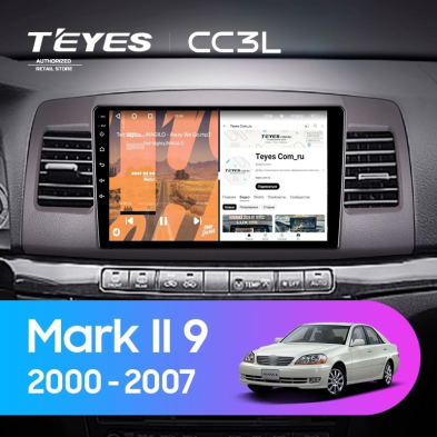 Штатная магнитола Teyes CC3L 4/64 Toyota Mark II 9 X110 (2000-2007) F2
