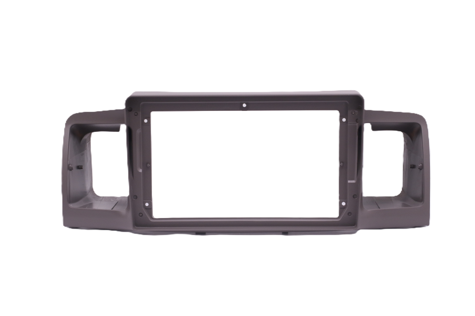 Переходная рамка Toyota Corolla 120 (2000-2007) (F1 - с дефлекторами) (коричневая) (9")