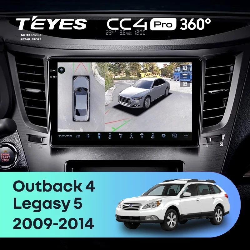 Штатная магнитола Teyes CC4 Pro 360 12/256 Subaru Outback 4 (2009-2014)
