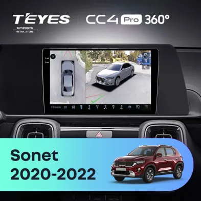 Штатная магнитола Teyes CC4 Pro 360 8/128 Kia Sonet (2020-2022)