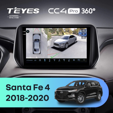 Штатная магнитола Teyes CC4 Pro 360 12/256 Hyundai Santa Fe 4 (2018-2020)