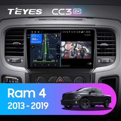 Штатная магнитола Teyes CC3 2K 4/32 Dodge Ram 4 DJ DS (2013-2019) F3