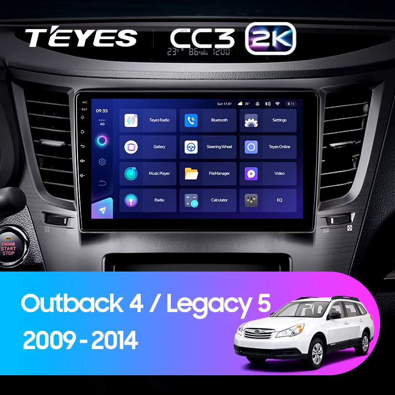 Штатная магнитола Teyes CC3 2K 360 6/128 Subaru Outback 4 (2009-2014)