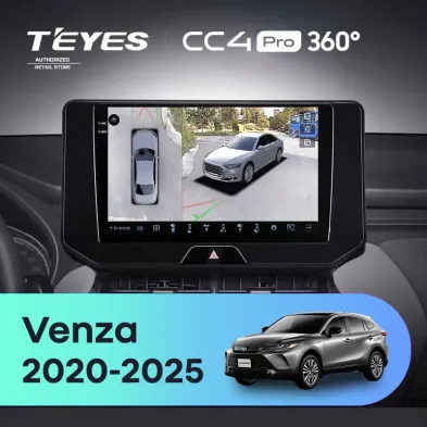 Штатная магнитола Teyes CC4 Pro 360 12/256 Toyota Venza (2020-2025)