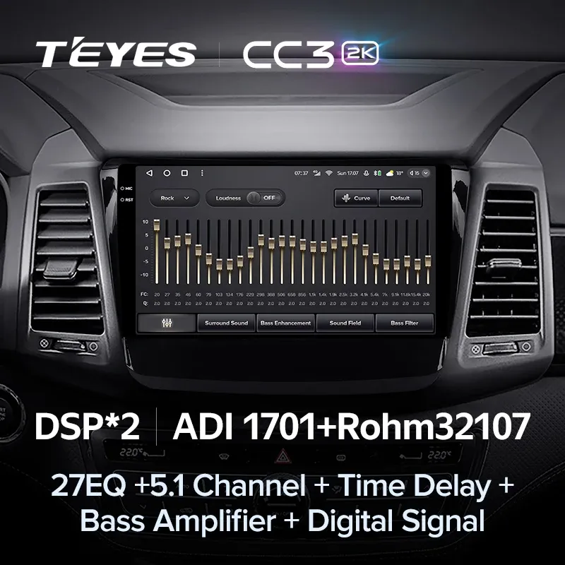 Штатная магнитола Teyes CC3 2K 4/32 SsangYong Rexton Y450 Y400 (2018-2021)