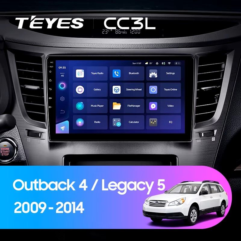 Штатная магнитола Teyes CC3L 4/32 Subaru Legacy 5 (2009-2014)