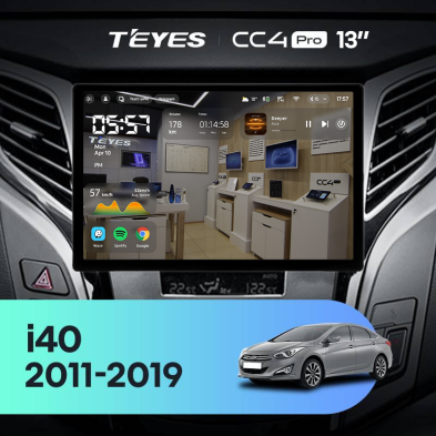 Штатная магнитола Teyes CC4 Pro 8/128 Hyundai i40 (2011-2019) (13&quot;)