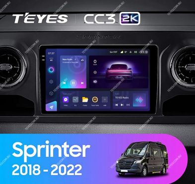 Штатная магнитола Teyes CC3 2K 360 6/128 Mercedes-Benz Sprinter (2018-2022) F1