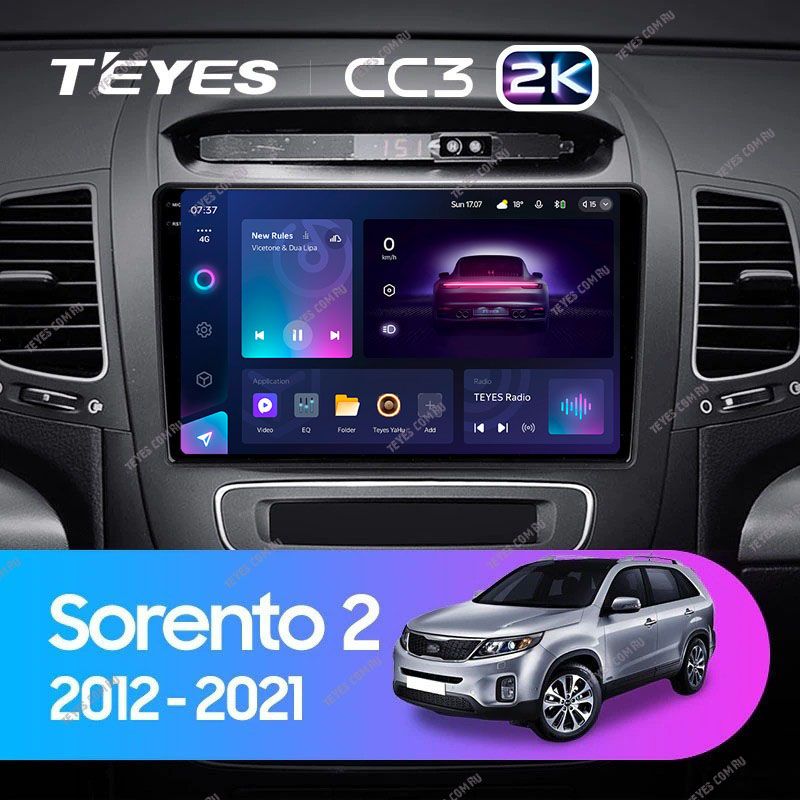 Штатная магнитола Teyes CC3 2K 4/32 Kia Sorento 2 II XM (2012-2021) F2
