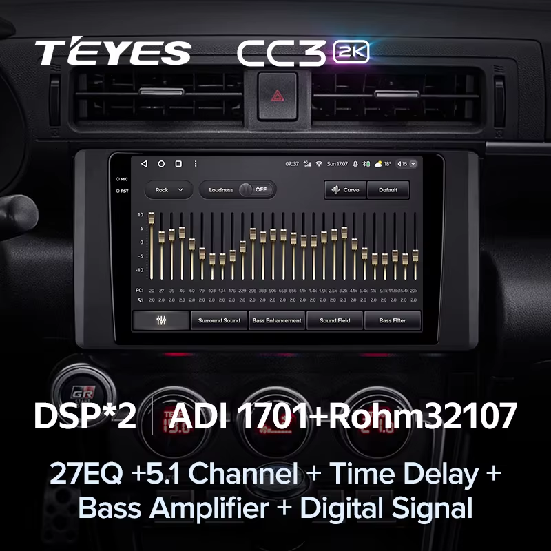 Штатная магнитола Teyes CC3 2K 4/32 Toyota GR 86 ZN8 GT 86 ZN6 (2012-2024)