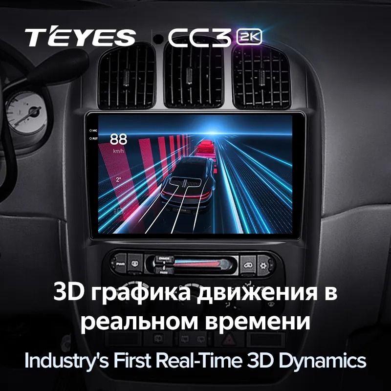 Штатная магнитола Teyes CC3 2K 6/128 Dodge Caravan 4 (2000-2007) Тип-B