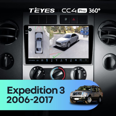 Штатная магнитола Teyes CC4 Pro 360 12/256 Ford Expedition 3 U3242 U3542 U324 U354 (2006-2017)