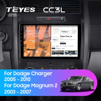 Штатная магнитола Teyes CC3L 4/64 Dodge Charger 6 LX (2005-2010)