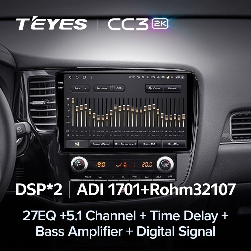 Штатная магнитола Teyes CC3 2K 6/128 Mitsubishi Outlander 3 (2018-2021)