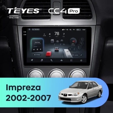 Штатная магнитола Teyes CC4 Pro 12/256 Subaru Impreza GD GG (2002-2007)