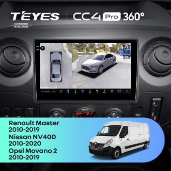 Штатная магнитола Teyes CC4 Pro 360 12/256 Nissan NV400 (2010-2020) F2