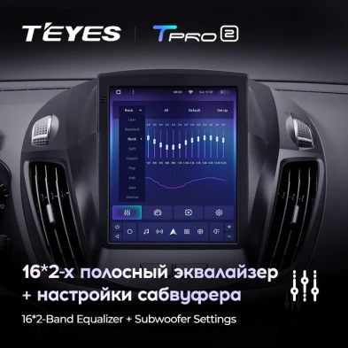 Штатная магнитола Tesla style Teyes TPRO 2 4/64 Ford Kuga 2 (2012-2019)