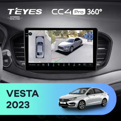 Штатная магнитола Teyes CC4 Pro 360 12/256 LADA Vesta 2023+ F2 Тип-A