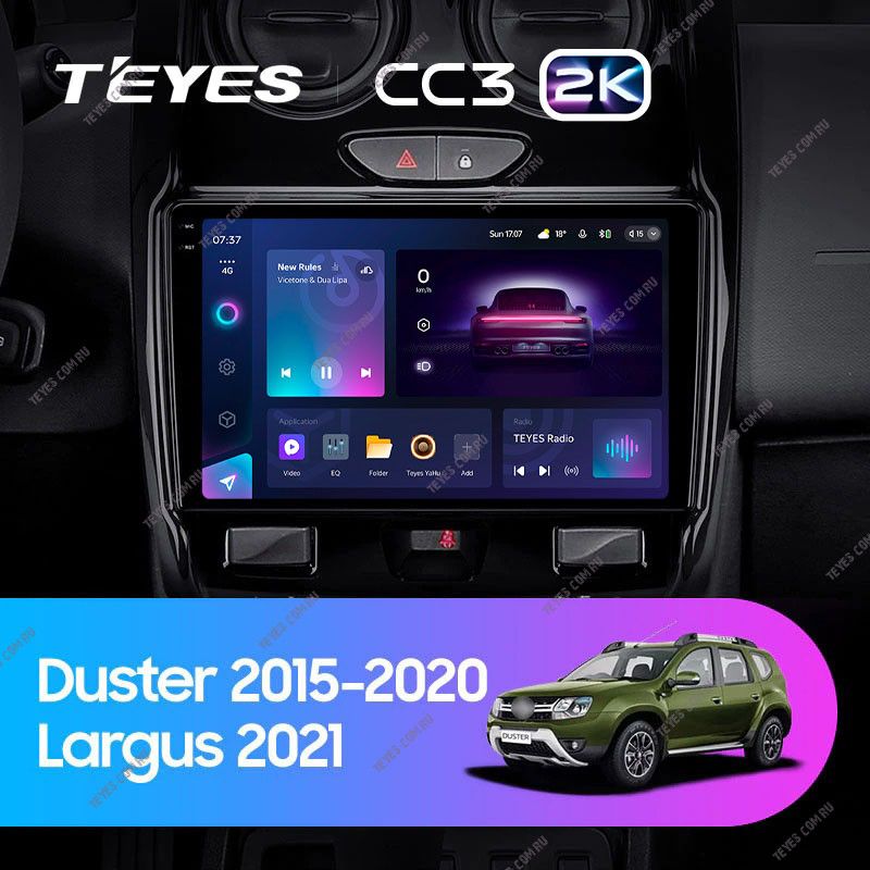 Штатная магнитола Teyes CC3 2K 360 6/128 Renault Duster (2015-2020) F2