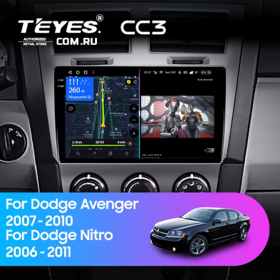 Штатная магнитола Teyes CC3 4/32 Dodge Avenger JS (2007-2010)