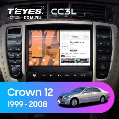 Штатная магнитола Teyes CC3L 4/32 Toyota Crown 12 S180 (1999-2008)
