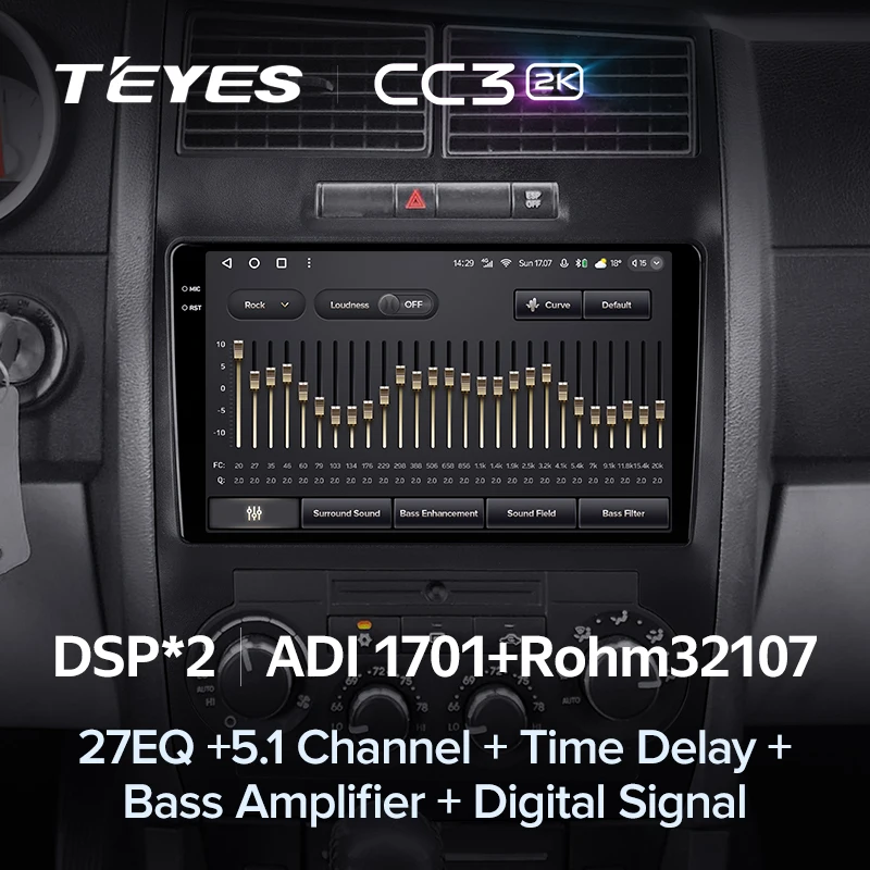Штатная магнитола Teyes CC3 2K 4/32 Dodge Magnum 2 (2003-2007)