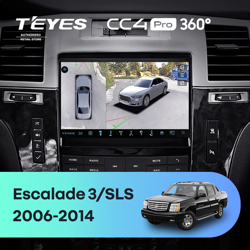 Штатная магнитола Teyes CC4 Pro 360 12/256 Cadillac Escalade 3 (GMT900) (2006-2014)
