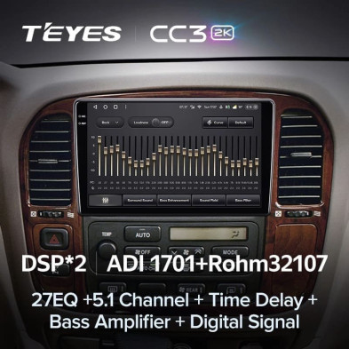 Штатная магнитола Teyes CC3 2K 4/32 Lexus LX470 (1998-2003) F1